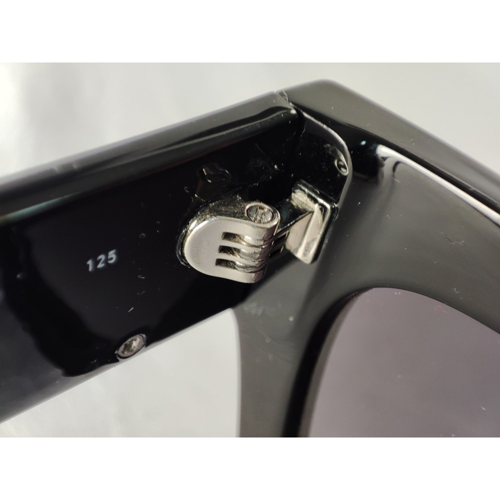 Quay Australia By The Way Black Smoke Gradient Sunglasses Gold Logo Bar 54mm - Picture 10 of 10